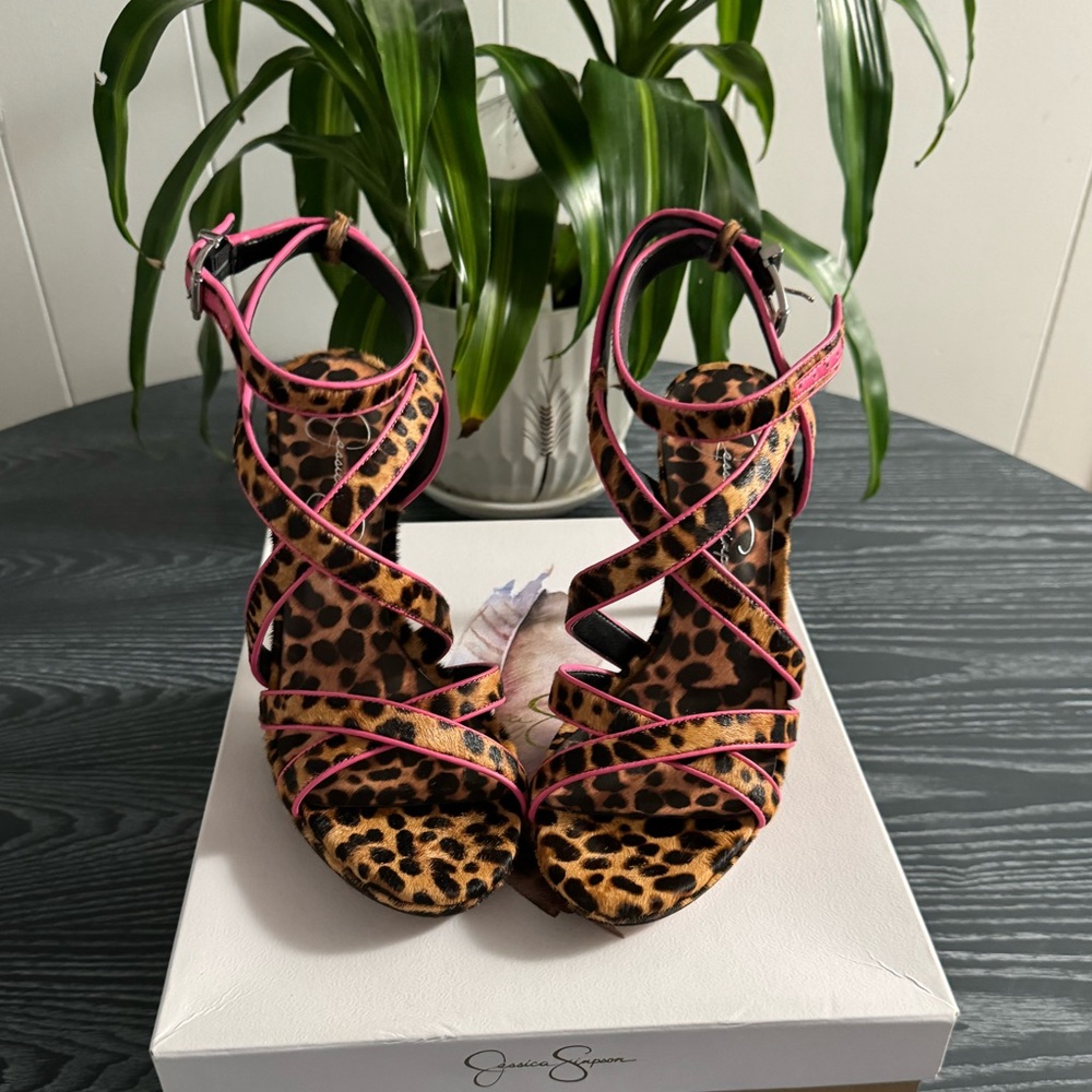 Leopard Open Heels